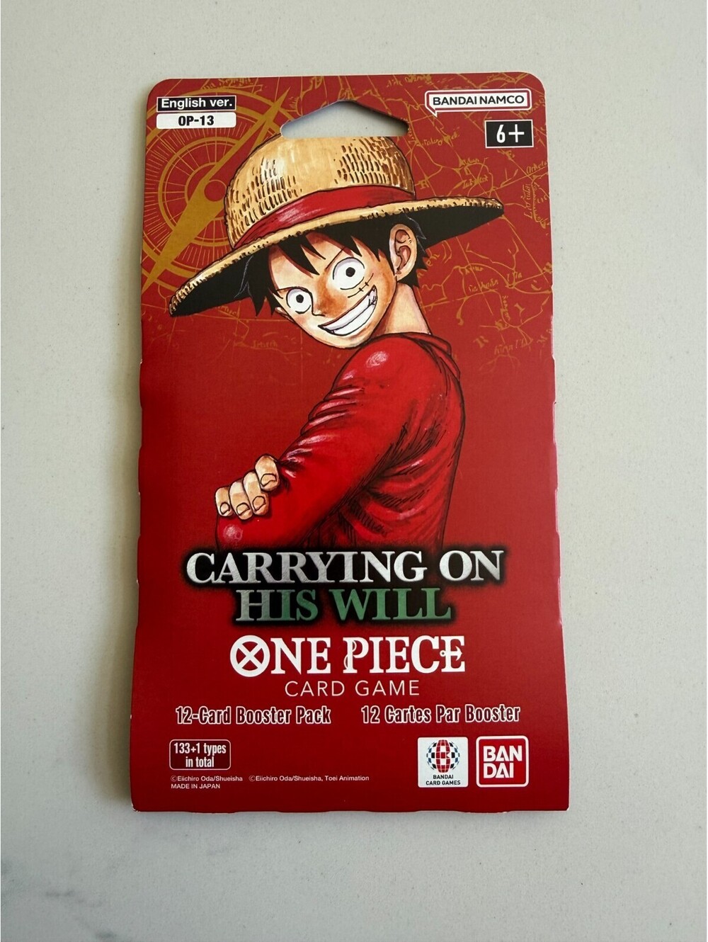 One Piece OP-13 Carrying On His Will Pack ENGLISH Sealed HEAVY 38.00g - Picture 2 of 2